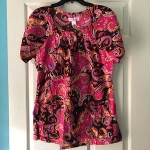 Koi by Kathy Peterson Scrub Top L